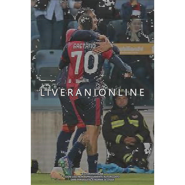 20-10-2024. Cagliari calcio-F.C. Torino 8° giornata Serie A calcio Italia 2024/2025, stadio Unipol Domus Cagliari. Foto Salvatore Moi/Agenzia Aldo Liverani s.as. Nella foto: Gol ed esultanza di Palomino ©MOI SALVATORE/AGENZIA ALDO LIVERANI SAS