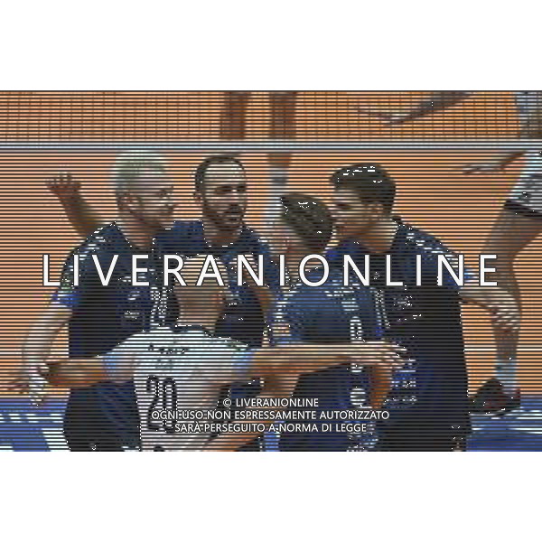 TVRG Monza vs Milano nella foto esultanza Vero Volley Monza dopo un punto Monza 20-10-2024 Opiquad Arena Mint Vero Volley Monza vs Allianz Powervolley Milano SuperLega Credem Banca - 4a giornata regular season foto Roberto Garavaglia/Agenzia Aldo Liverani sas