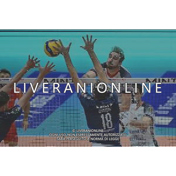 TVRG Monza vs Milano nella foto Edoardo Caneschi (Powervolley Milano) Monza 20-10-2024 Opiquad Arena Mint Vero Volley Monza vs Allianz Powervolley Milano SuperLega Credem Banca - 4a giornata regular season foto Roberto Garavaglia/Agenzia Aldo Liverani sas