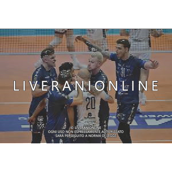 TVRG Monza vs Milano nella foto esultanza Vero Volley Monza dopo un punto Monza 20-10-2024 Opiquad Arena Mint Vero Volley Monza vs Allianz Powervolley Milano SuperLega Credem Banca - 4a giornata regular season foto Roberto Garavaglia/Agenzia Aldo Liverani sas