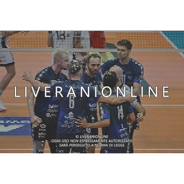 TVRG Monza vs Milano nella foto esultanza Vero Volley Monza dopo un punto Monza 20-10-2024 Opiquad Arena Mint Vero Volley Monza vs Allianz Powervolley Milano SuperLega Credem Banca - 4a giornata regular season foto Roberto Garavaglia/Agenzia Aldo Liverani sas