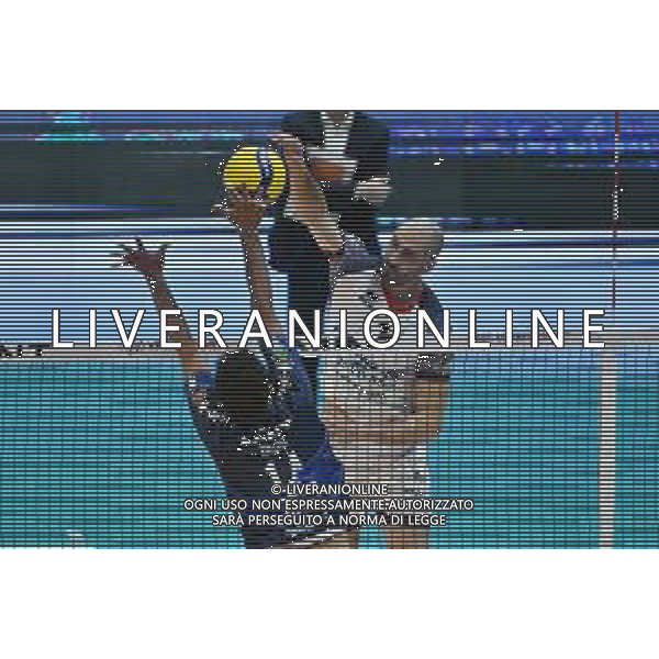 TVRG Monza vs Milano nella foto Matey Kaziyski (Powervolley Milano) Monza 20-10-2024 Opiquad Arena Mint Vero Volley Monza vs Allianz Powervolley Milano SuperLega Credem Banca - 4a giornata regular season foto Roberto Garavaglia/Agenzia Aldo Liverani sas