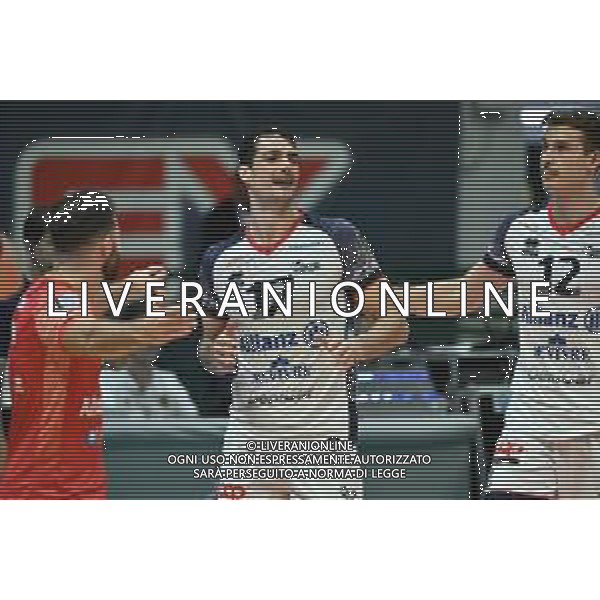 TVRG Monza vs Milano nella foto Yacine Louati (Powervolley Milano) Monza 20-10-2024 Opiquad Arena Mint Vero Volley Monza vs Allianz Powervolley Milano SuperLega Credem Banca - 4a giornata regular season foto Roberto Garavaglia/Agenzia Aldo Liverani sas