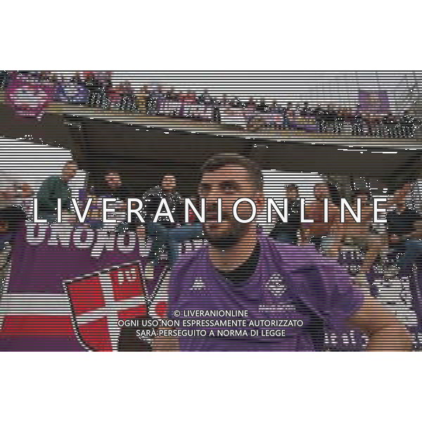 TVEM October 20, 2024 Lecce, Italy - US Lecce vs ACF Fiorentina - Italian soccer serie A 2024/25 - Via Del Mare Stadium. In the pic: Pietro Terracciano of Fiorentina foto emmanuele mastrodonato-ag aldo liverani sas