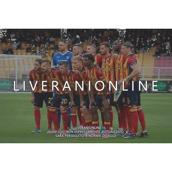 TVEM October 20, 2024 Lecce, Italy - US Lecce vs ACF Fiorentina - Italian soccer serie A 2024/25 - Via Del Mare Stadium. In the pic: US Lecce team line up foto emmanuele mastrodonato-ag aldo liverani sas
