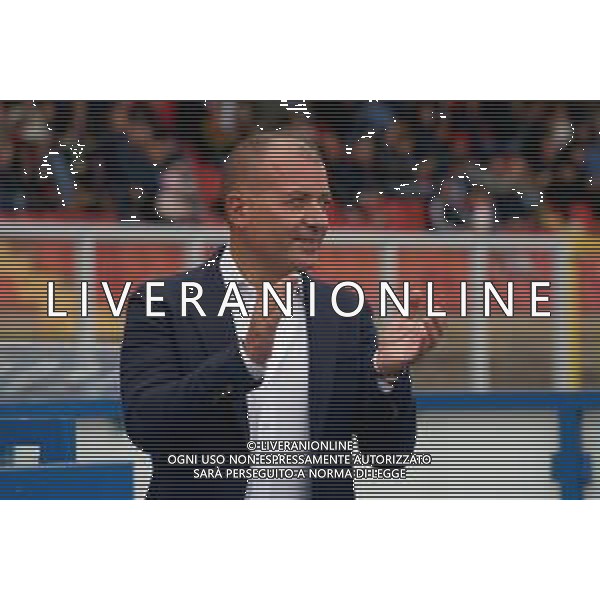 TVEM October 20, 2024 Lecce, Italy - US Lecce vs ACF Fiorentina - Italian soccer serie A 2024/25 - Via Del Mare Stadium. In the pic: the president of US Lecce Saverio Sticchi Damiani foto emmanuele mastrodonato-ag aldo liverani sas