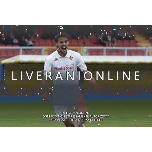 TVEM October 20, 2024 Lecce, Italy - US Lecce vs ACF Fiorentina - Italian soccer serie A 2024/25 - Via Del Mare Stadium. In the pic: Andrea Colpani of Fiorentina celebrates after scoring a goal foto emmanuele mastrodonato-ag aldo liverani sas