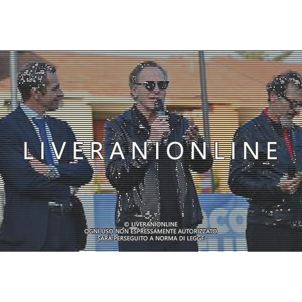 TVRG Campo Milan Madonna dei Poveri nella foto Franco Baresi Milano 21-10-2024 Inaugurazione presso l\'oratorio della Parrocchia Madonna dei Poveri del nuovo campo da calcio in erba artificiale realizzato con il contributo di Fondazione Milan, Fondazione SnaiTech e Fondazione Costruiamo il Futuro foto Roberto Garavaglia/Agenzia Aldo Liverani sas