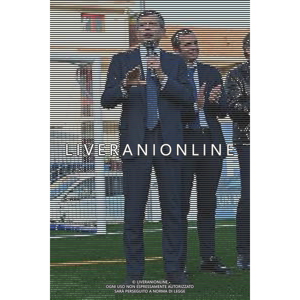 TVRG Campo Milan Madonna dei Poveri nella foto Maurizio Lupi Milano 21-10-2024 Inaugurazione presso l\'oratorio della Parrocchia Madonna dei Poveri del nuovo campo da calcio in erba artificiale realizzato con il contributo di Fondazione Milan, Fondazione SnaiTech e Fondazione Costruiamo il Futuro foto Roberto Garavaglia/Agenzia Aldo Liverani sas