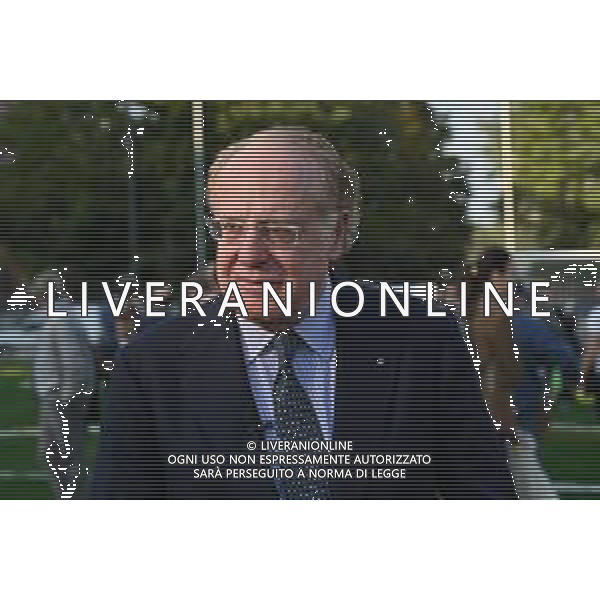 TVRG Campo Milan Madonna dei Poveri nella foto Paolo Scaroni presidente Milan Milano 21-10-2024 Inaugurazione presso l\'oratorio della Parrocchia Madonna dei Poveri del nuovo campo da calcio in erba artificiale realizzato con il contributo di Fondazione Milan, Fondazione SnaiTech e Fondazione Costruiamo il Futuro foto Roberto Garavaglia/Agenzia Aldo Liverani sas