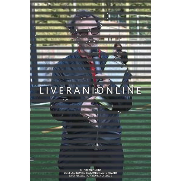 TVRG Campo Milan Madonna dei Poveri nella foto Germano Lanzoni Il Milanese Imbruttito Milano 21-10-2024 Inaugurazione presso l\'oratorio della Parrocchia Madonna dei Poveri del nuovo campo da calcio in erba artificiale realizzato con il contributo di Fondazione Milan, Fondazione SnaiTech e Fondazione Costruiamo il Futuro foto Roberto Garavaglia/Agenzia Aldo Liverani sas