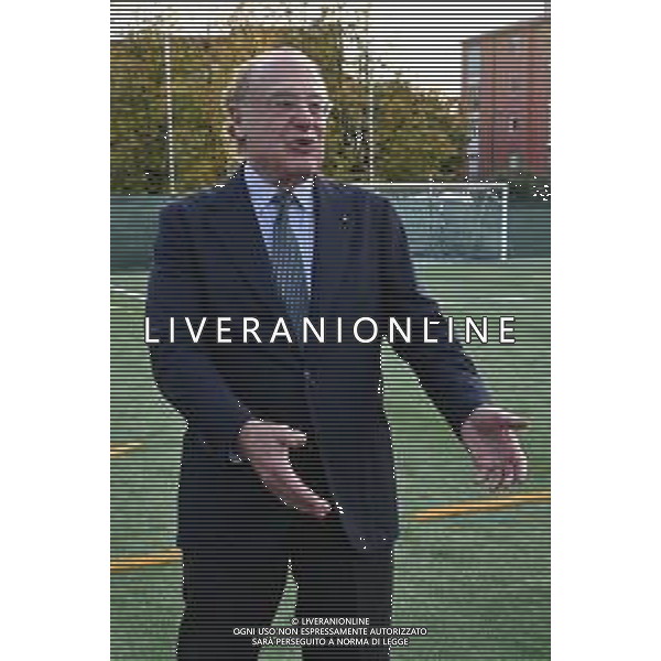 TVRG Campo Milan Madonna dei Poveri nella foto Paolo Scaroni presidente Milan Milano 21-10-2024 Inaugurazione presso l\'oratorio della Parrocchia Madonna dei Poveri del nuovo campo da calcio in erba artificiale realizzato con il contributo di Fondazione Milan, Fondazione SnaiTech e Fondazione Costruiamo il Futuro foto Roberto Garavaglia/Agenzia Aldo Liverani sas