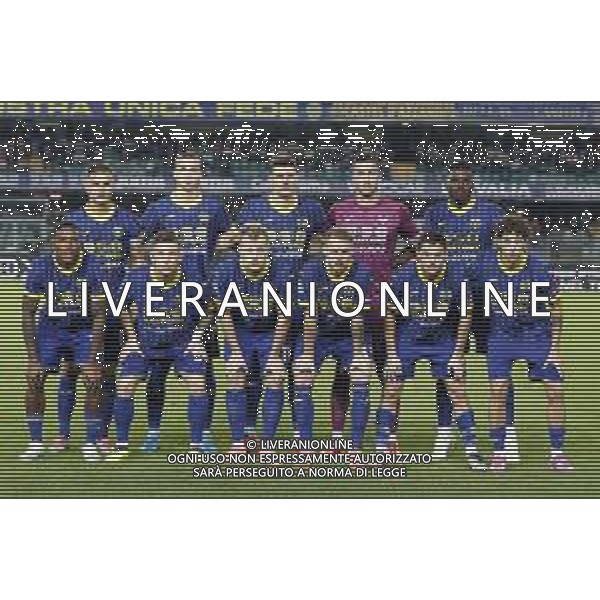 Hellas Verona team photo during Hellas Verona FC vs AC Monza, 8° Serie A Enilive 2024-25 game at Marcantonio Bentegodi Stadium in Verona (VR), Italy, on October 21, 2024. (Photo by Davide Casentini) AG ALDO LIVERANI SAS