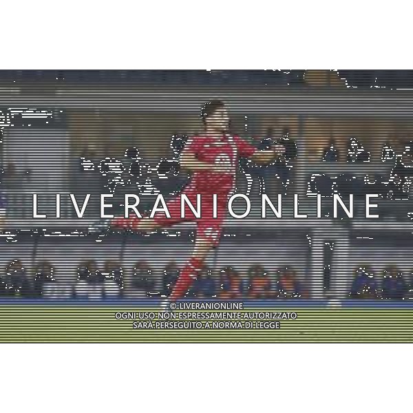 Andrea Carboni of AC Monza during Hellas Verona FC vs AC Monza, 8° Serie A Enilive 2024-25 game at Marcantonio Bentegodi Stadium in Verona (VR), Italy, on October 21, 2024. (Photo by Davide Casentini) AG ALDO LIVERANI SAS