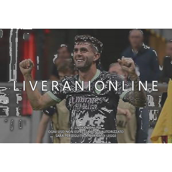 Milan vs Club Brugge nella foto Christian Mate Pulisic (Milan) esultanza dopo il gol dell\'1 a 0 Milano 22-10-2024 Stadio Giuseppe Meazza - San Siro UEFA Champions League fase a girone unico - 3a giornata foto Roberto Garavaglia/Agenzia Aldo Liverani sas-AGENZIA ALDO LIVERANI SAS