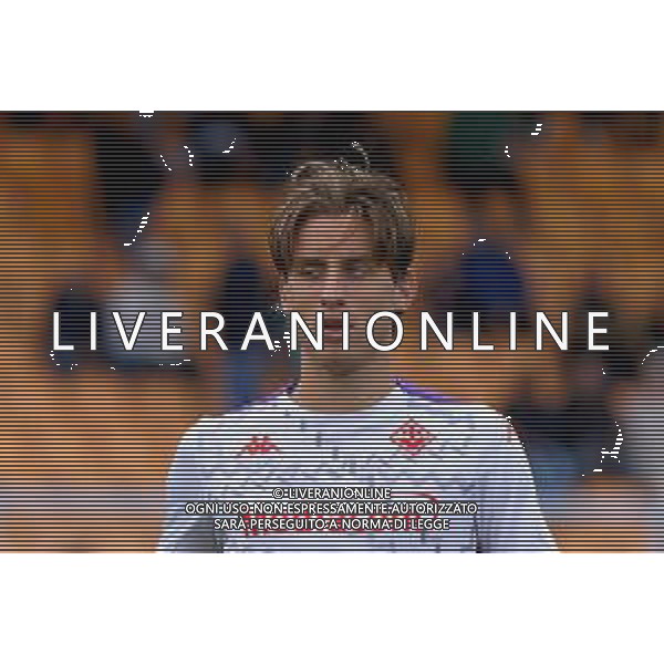 TVEM October 20, 2024 Lecce, Italy - US Lecce vs ACF Fiorentina - Italian soccer serie A 2024/25 - Via Del Mare Stadium. In the pic: Edoardo Bove of Fiorentina foto emmanuele mastrodonato-ag aldo liverani sas