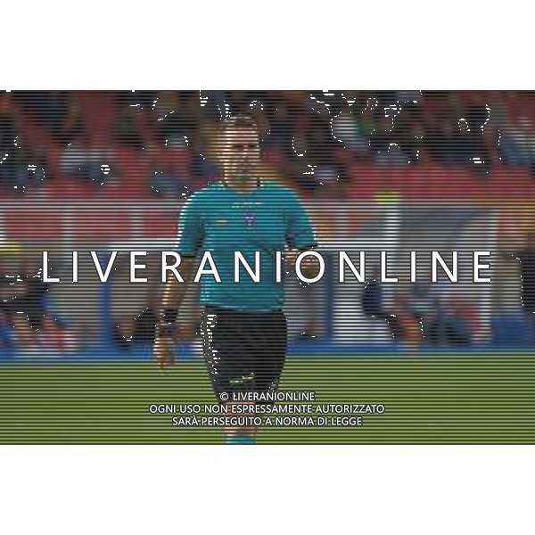 TVEM October 20, 2024 Lecce, Italy - US Lecce vs ACF Fiorentina - Italian soccer serie A 2024/25 - Via Del Mare Stadium. In the pic: the referee Francesco Fourneau of Roma foto emmanuele mastrodonato-ag aldo liverani sas