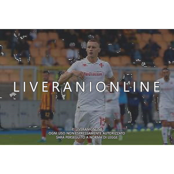 TVEM October 20, 2024 Lecce, Italy - US Lecce vs ACF Fiorentina - Italian soccer serie A 2024/25 - Via Del Mare Stadium. In the pic: Pietro Comuzzo of Fiorentina foto emmanuele mastrodonato-ag aldo liverani sas