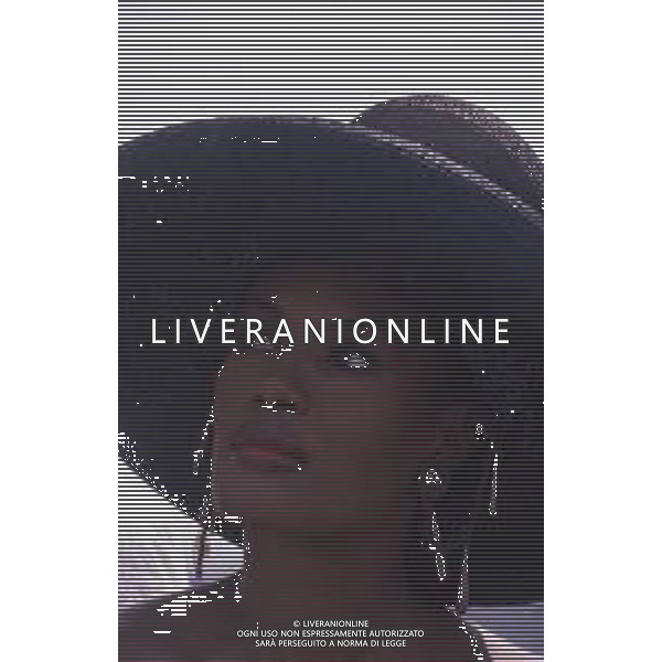 DIAP-RETROSPETTIVA GRACE JONES CANTANTE E ATTRICE NELLA FOTO GRACE JONES NELL\'ANNO 1987 A CANNES AG ALDO LIVERANI SAS
