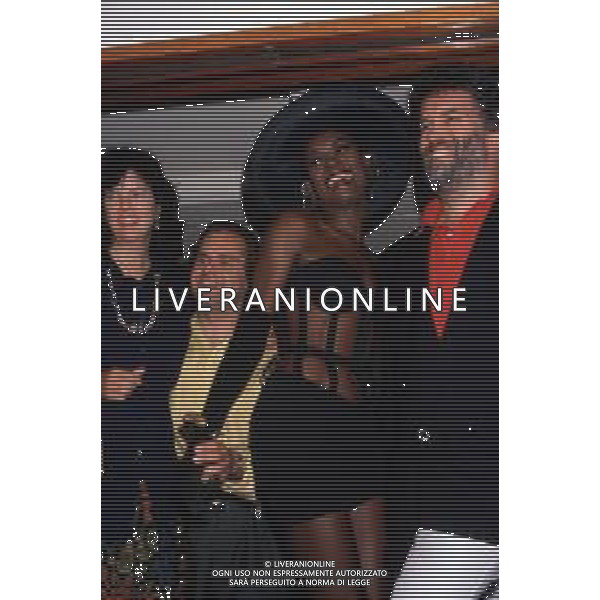 DIAP-RETROSPETTIVA GRACE JONES CANTANTE E ATTRICE NELLA FOTO GRACE JONES NELL\'ANNO 1987 A CANNES AG ALDO LIVERANI SAS