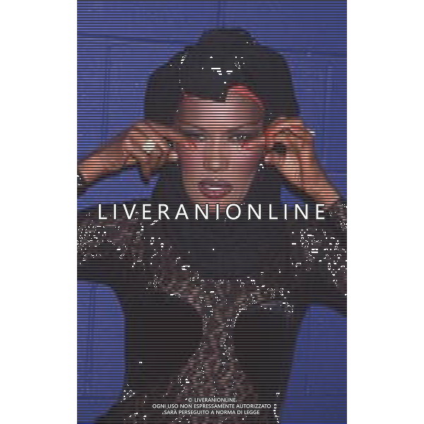 DIAP-RETROSPETTIVA GRACE JONES CANTANTE E ATTRICE NELLA FOTO GRACE JONES NELL\'ANNO 1993 AG ALDO LIVERANI SAS 