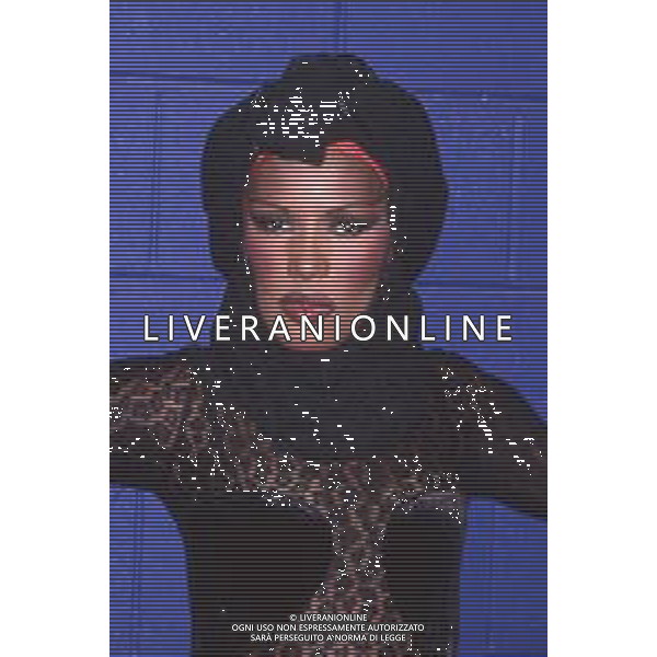 DIAP-RETROSPETTIVA GRACE JONES CANTANTE E ATTRICE NELLA FOTO GRACE JONES NELL\'ANNO 1993 AG ALDO LIVERANI SAS 
