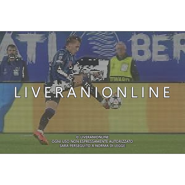 Mateo Retegui of Atalanta BC play the ball during Atalanta BC vs Celtic FC, 3° round of Chanpions League 2024-25, game at Gewiss stadium in Bergamo (BG), Italy, on October 23, 2024. (Photo by Davide Casentini) AG ALDO LIVERANI SAS