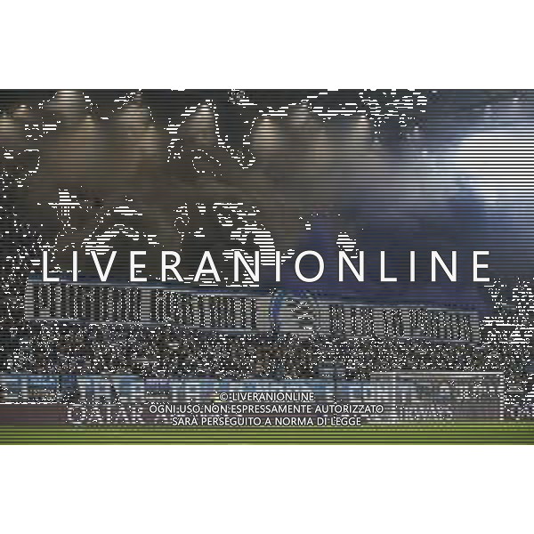 Atalanta fans show their support during Atalanta BC vs Celtic FC, 3° round of Chanpions League 2024-25, game at Gewiss stadium in Bergamo (BG), Italy, on October 23, 2024. (Photo by Davide Casentini) AG ALDO LIVERANI SAS