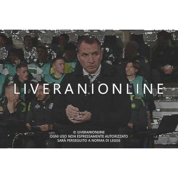 TVRG Atalanta vs Celtic nella foto Brendan Rodgers allenatore Celtic Bergamo 23-10-2024 Gewiss Stadium UEFA Champions League fase a girone unico - 3a giornata foto Roberto Garavaglia/Agenzia Aldo Liverani sas