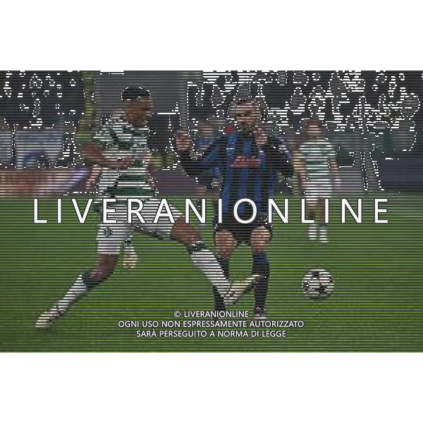 TVRG Atalanta vs Celtic nella foto Auston Trusty (Celtic) e Davide Zappacosta (Atalanta) Bergamo 23-10-2024 Gewiss Stadium UEFA Champions League fase a girone unico - 3a giornata foto Roberto Garavaglia/Agenzia Aldo Liverani sas