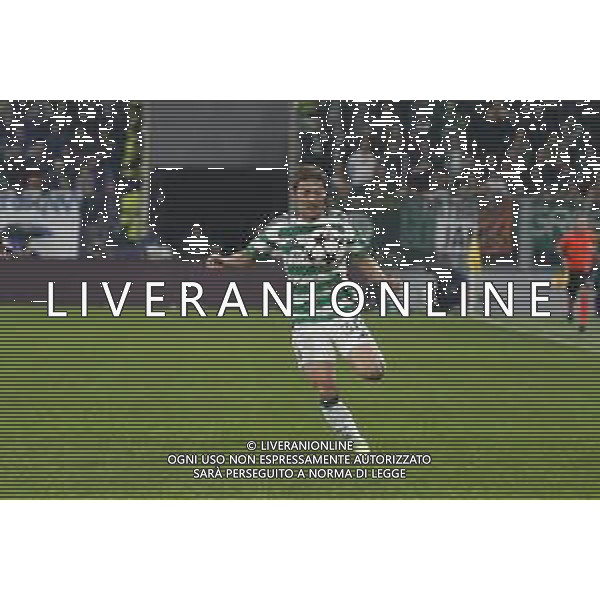 Daizen Maeda of Celtic FC play the ball during Atalanta BC vs Celtic FC, 3° round of Champions League 2024-25, game at Gewiss stadium in Bergamo (BG), Italy, on October 23, 2024. (Photo by Davide Casentini) /AGENZIA ALDO LIVERANI SAS