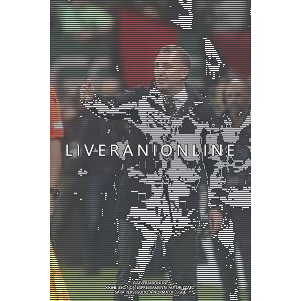 Brendan Rodgers Head Coach of Celtic FC gestures during Atalanta BC vs Celtic FC, 3° round of Champions League 2024-25, game at Gewiss stadium in Bergamo (BG), Italy, on October 23, 2024. (Photo by Davide Casentini) /AGENZIA ALDO LIVERANI SAS