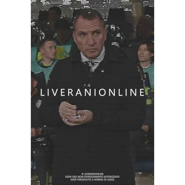 TVRG Atalanta vs Celtic nella foto Brendan Rodgers allenatore Celtic Bergamo 23-10-2024 Gewiss Stadium UEFA Champions League fase a girone unico - 3a giornata foto Roberto Garavaglia/Agenzia Aldo Liverani sas