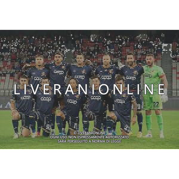 TVEM October 18, 2024 Bari, Italy - SSC Bari vs US Catanzaro - Italian soccer serie B 2024/25 - San Nicola Stadium. In the pic: US Catanzaro 1929 team line up foto emmanuele mastrodonato-ag aldo liverani sas