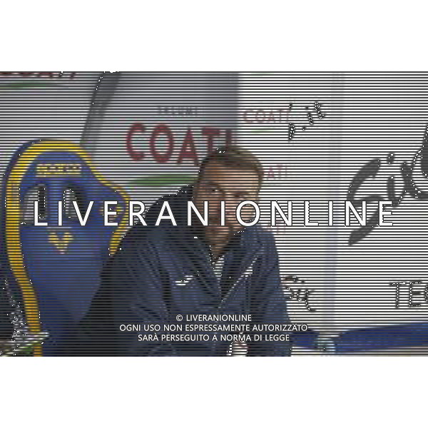 Paolo Zanetti Head Coach of Hellas Verona FC during Hellas Verona FC vs AC Monza, 8° Serie A Enilive 2024-25 game at Marcantonio Bentegodi Stadium in Verona (VR), Italy, on October 21, 2024. (Photo by Davide Casentini) /AGENZIA ALDO LIVERANI SAS