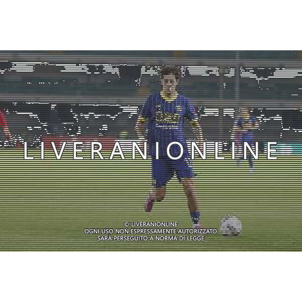Domagoj Bradaric of Hellas Verona FC play the ball during Hellas Verona FC vs AC Monza, 8° Serie A Enilive 2024-25 game at Marcantonio Bentegodi Stadium in Verona (VR), Italy, on October 21, 2024. (Photo by Davide Casentini) /AGENZIA ALDO LIVERANI SAS