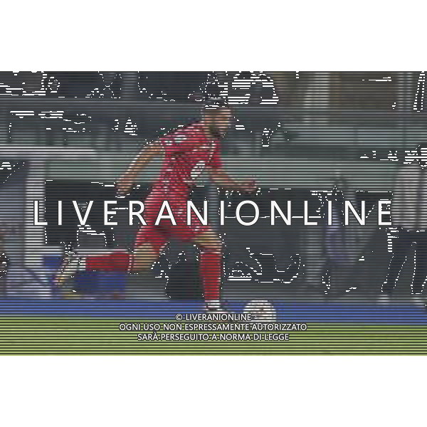 Gianluca Caprari of AC Monza play the ball during Hellas Verona FC vs AC Monza, 8° Serie A Enilive 2024-25 game at Marcantonio Bentegodi Stadium in Verona (VR), Italy, on October 21, 2024. (Photo by Davide Casentini) /AGENZIA ALDO LIVERANI SAS