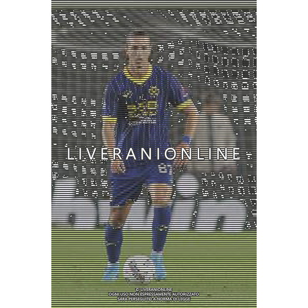 Daniele Ghilardi of Hellas Verona FC play the ball during Hellas Verona FC vs AC Monza, 8° Serie A Enilive 2024-25 game at Marcantonio Bentegodi Stadium in Verona (VR), Italy, on October 21, 2024. (Photo by Davide Casentini) /AGENZIA ALDO LIVERANI SAS