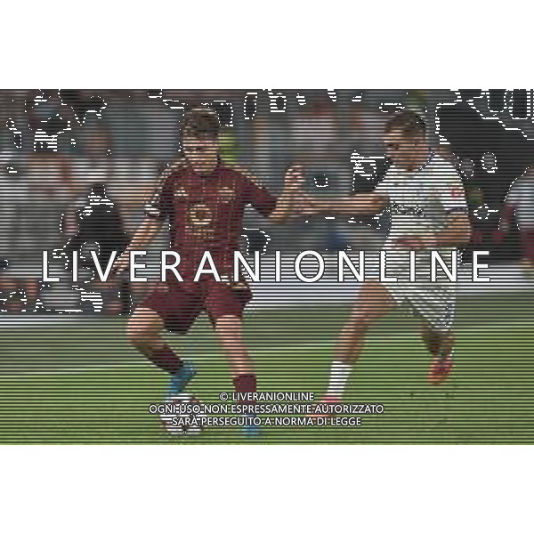 Roma vs Dinamo Kiev - Europa League - 3 giornata Stadio Olimpico - Roma 24-10-2024 nella foto Baldanzi e Vivcharenko ©Federico Gaetano /AGENZIA ALDO LIVERANI SAS
