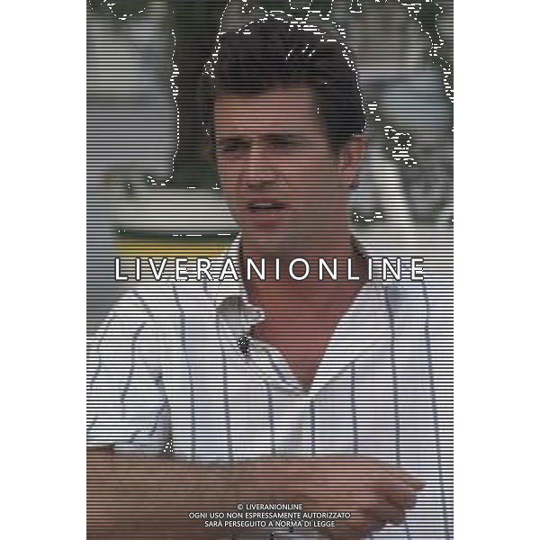 DIAP-RETROSPETTIVA MEL GIBSON ATTORE NELLA FOTO MEL GIBSON A VENEZIA NELL\'ANNO 1985 FOTO RENATO LANI-AG ALDO LIVERANI SAS
