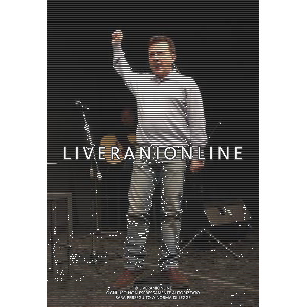 Milano 16/01/2006 Teatro Filodrammatici Pupo ( Enzo Ghinazzi ) \'Il Grande Croupier \' nella foto: Pupo durante le prove foto Danilo Recalcati / AG.Aldo Liverani