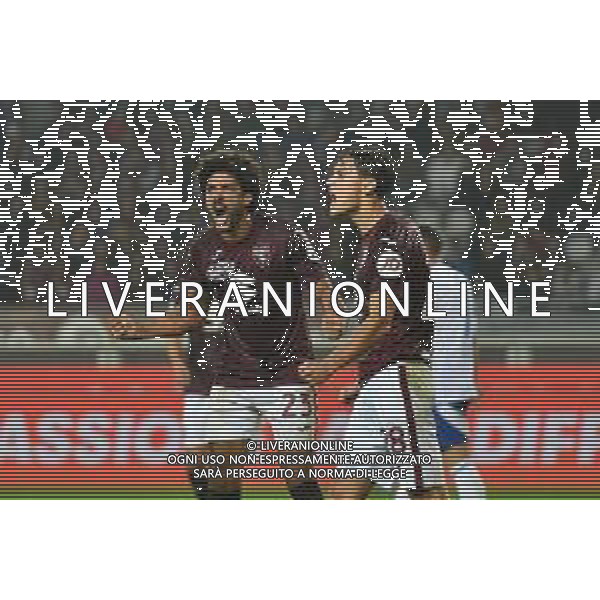 TVMV-Torino 25.10.2024 Stadio Grande Torino @Manuela Viganti/Ag. Aldo Liverani sas Torino vs Como Campionato Calcio Serie A Enilive 2024/2025 9a giornata Nella foto: SAÚL COCO-SAMUELE RICCI ESULTANZE FINALI