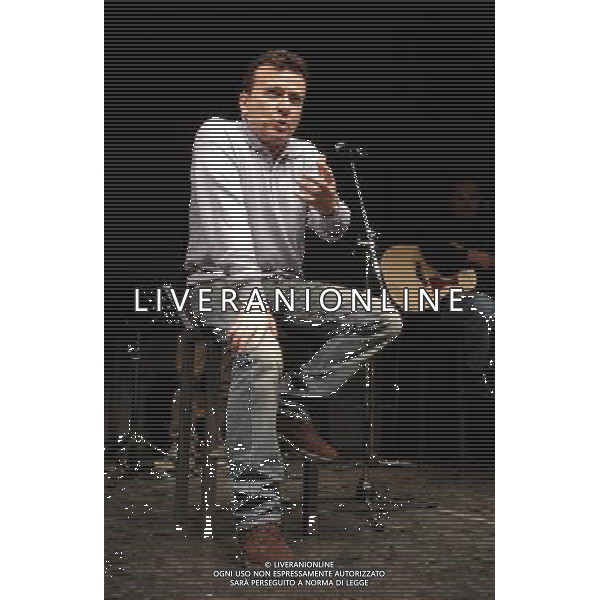 Milano 16/01/2006 Teatro Filodrammatici Pupo ( Enzo Ghinazzi ) \'Il Grande Croupier \' nella foto: Pupo durante le prove foto Danilo Recalcati / AG.Aldo Liverani