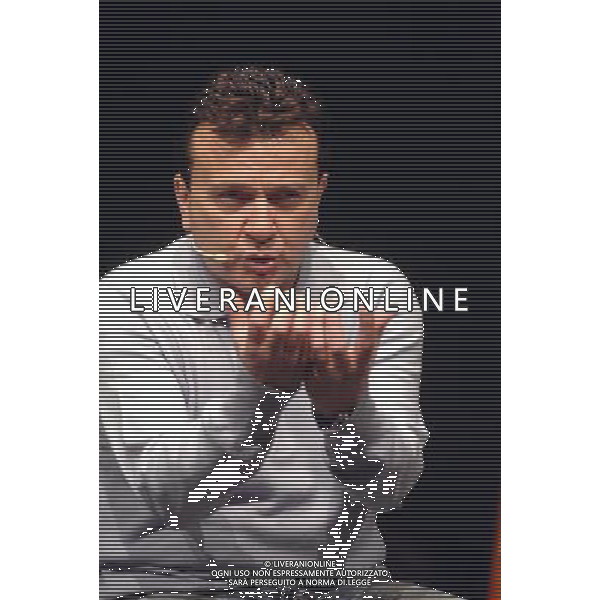 Milano 16/01/2006 Teatro Filodrammatici Pupo ( Enzo Ghinazzi ) \'Il Grande Croupier \' nella foto: Pupo durante le prove foto Danilo Recalcati / AG.Aldo Liverani