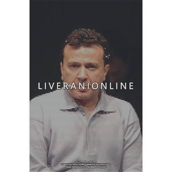 Milano 16/01/2006 Teatro Filodrammatici Pupo ( Enzo Ghinazzi ) \'Il Grande Croupier \' nella foto: Pupo durante le prove foto Danilo Recalcati / AG.Aldo Liverani