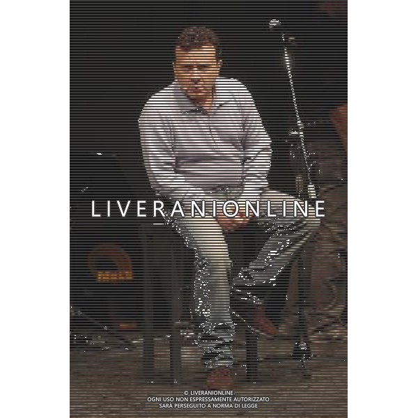 Milano 16/01/2006 Teatro Filodrammatici Pupo ( Enzo Ghinazzi ) \'Il Grande Croupier \' nella foto: Pupo durante le prove foto Danilo Recalcati / AG.Aldo Liverani