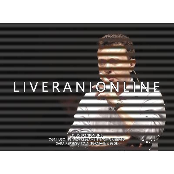 Milano 16/01/2006 Teatro Filodrammatici Pupo ( Enzo Ghinazzi ) \'Il Grande Croupier \' nella foto: Pupo durante le prove foto Danilo Recalcati / AG.Aldo Liverani