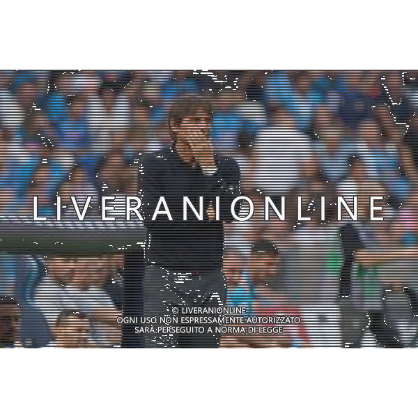 TVEM October 26, 2024 Napoli, Italy - SSC Napoli vs US Lecce - Italian soccer serie A 2024/25 - Diego Armando Maradona Stadium. In the pic: coach Antonio Conte of SSC Napoli @Emmanuele Mastrodonato/AGENZIA ALDO LIVERANI SAS