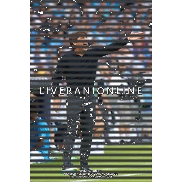 TVEM October 26, 2024 Napoli, Italy - SSC Napoli vs US Lecce - Italian soccer serie A 2024/25 - Diego Armando Maradona Stadium. In the pic: coach Antonio Conte of SSC Napoli @Emmanuele Mastrodonato/AGENZIA ALDO LIVERANI SAS