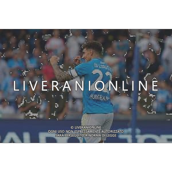 TVEM October 26, 2024 Napoli, Italy - SSC Napoli vs US Lecce - Italian soccer serie A 2024/25 - Diego Armando Maradona Stadium. In the pic: Giovanni Di Lorenzo of SSC Napoli celebrates after scoring a goal @Emmanuele Mastrodonato/AGENZIA ALDO LIVERANI SAS